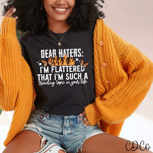 Dear Haters / White - 7563 DTF
