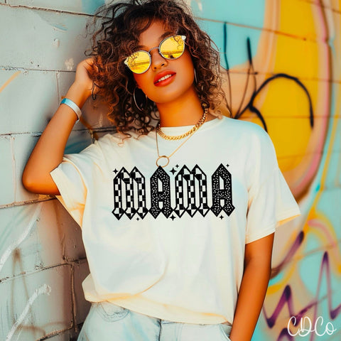Mama / Black - 7555 DTF
