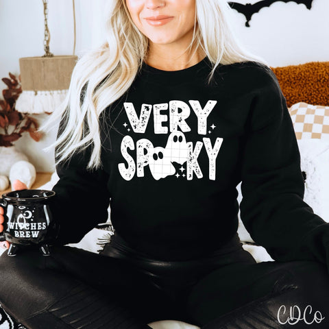 Very Spooky / White - 7556 DTF