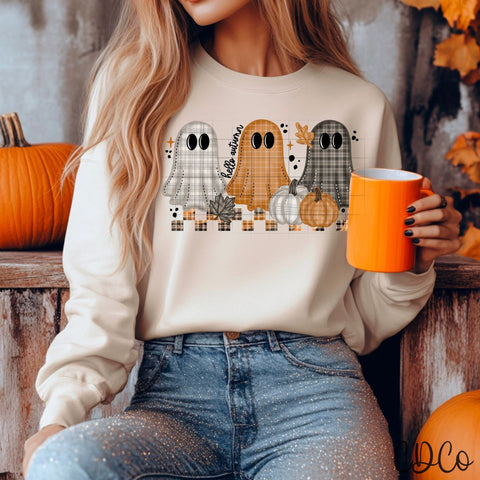 Hello Autumn Fall Ghost - 7610 DTF