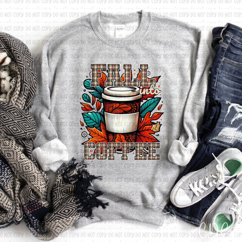 Fall Into Coffee 7262 DTF
