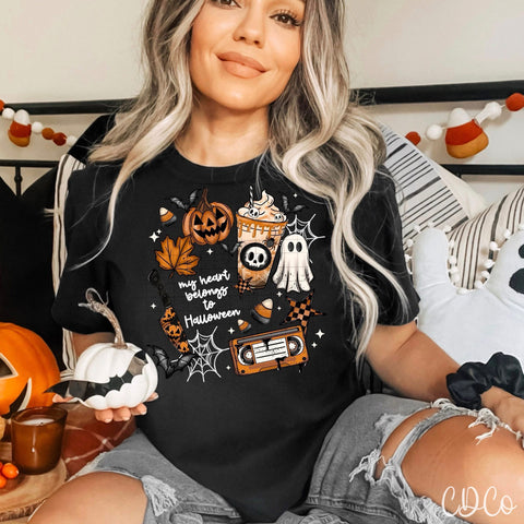 My Heart Belongs To Halloween  - 7528 DTF