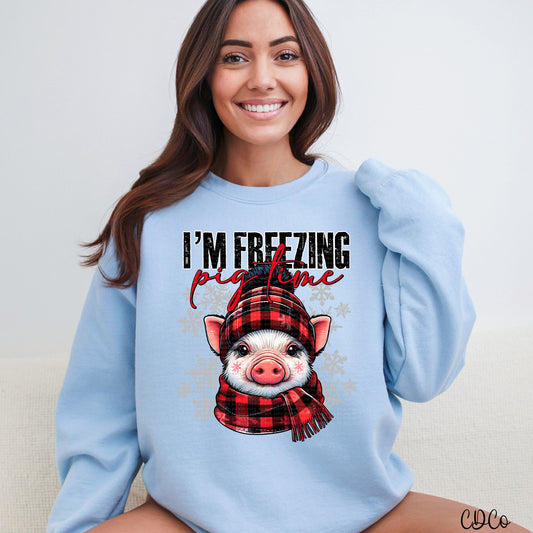 I'm Freezing Pig Time DTF