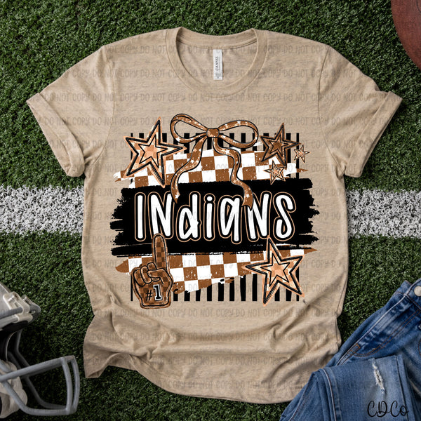 Brushstroke Striped Checkered Mascots DTF
