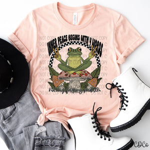 Frog Inner Peace Begins With 4 Words Not My F^cking Problem 2161 DTF