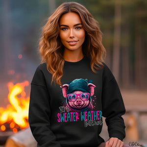 It's Sweater Weather Pig DTF