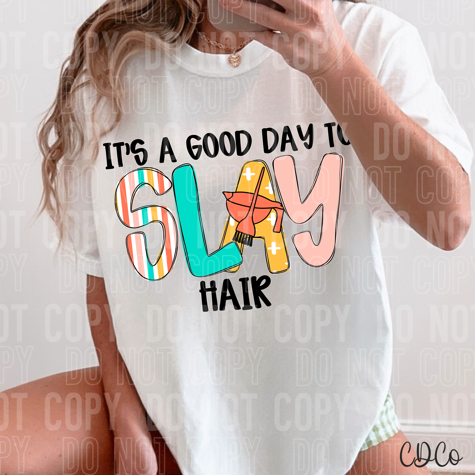 It's a Good Day To Slay Hair Black 6345 DTF