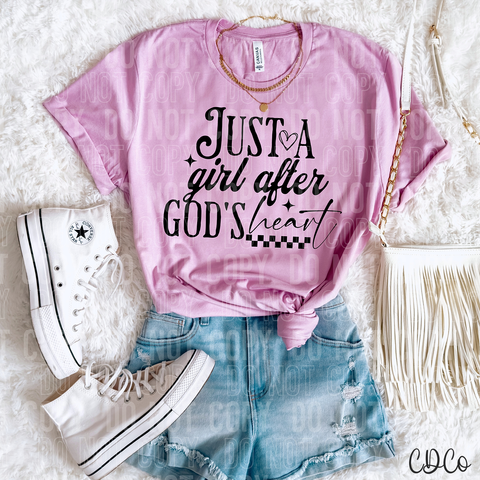 Just a Girl After Gods Heart 3874 DTF