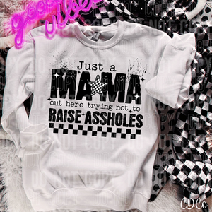 Just a Mama Out Here Trying Not To Raise Assholes 3985 DTF