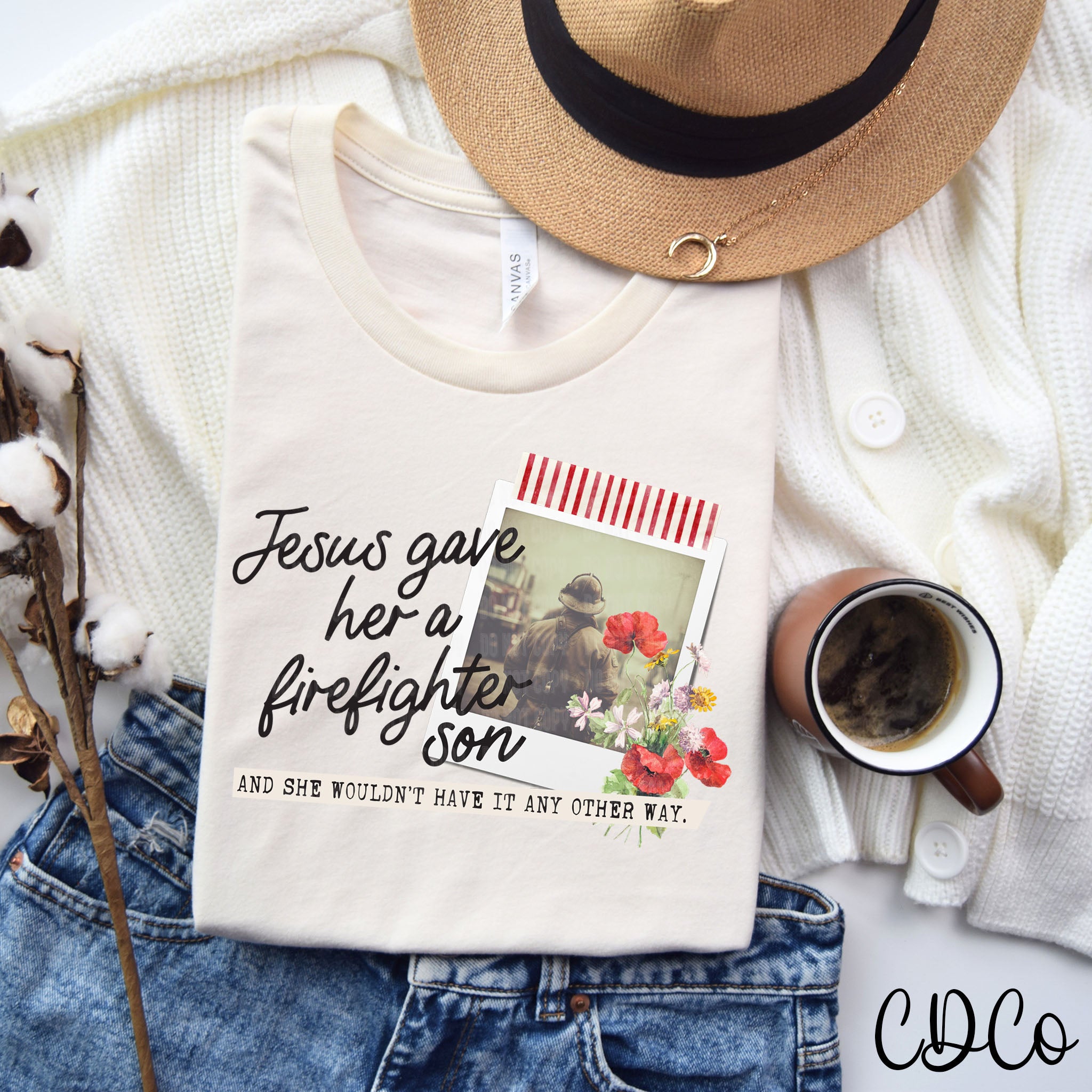 Jesus Gave Her a Firefighter Son 5169 DTF