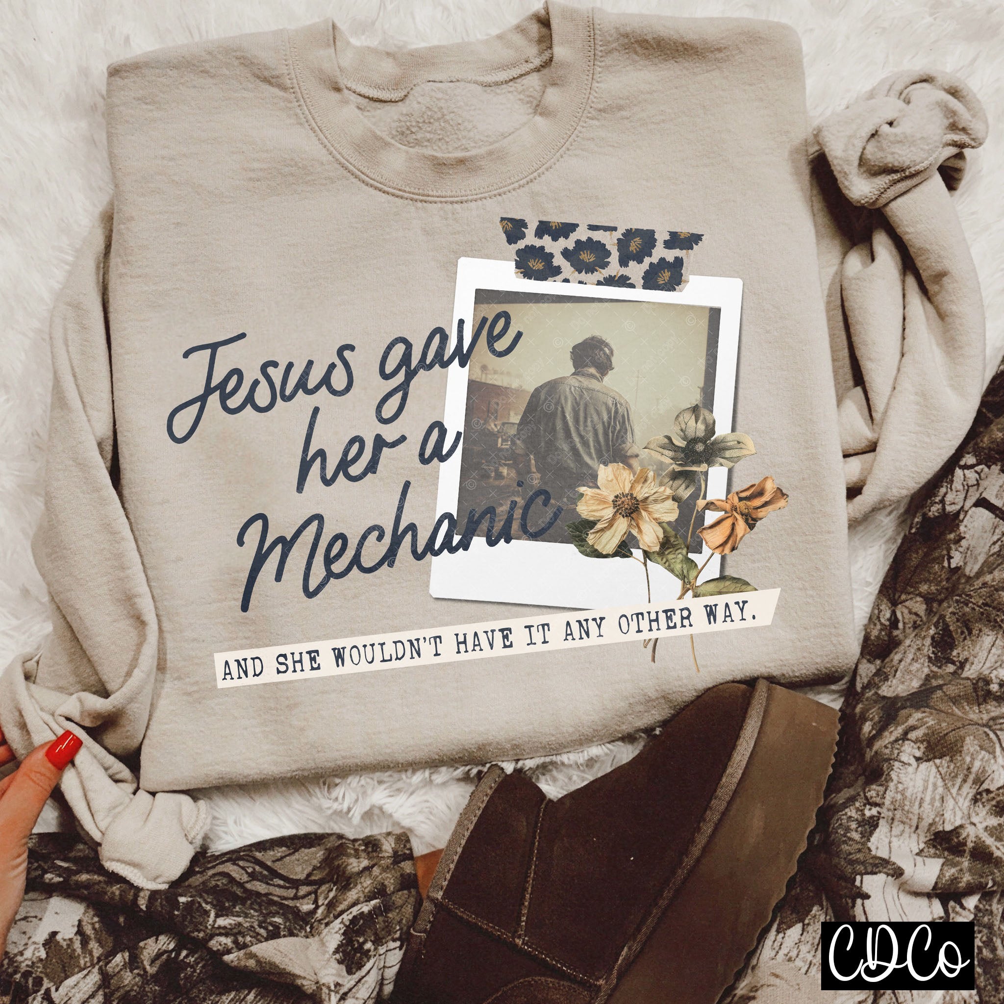 Jesus Gave Her a Mechanic 5154 DTF