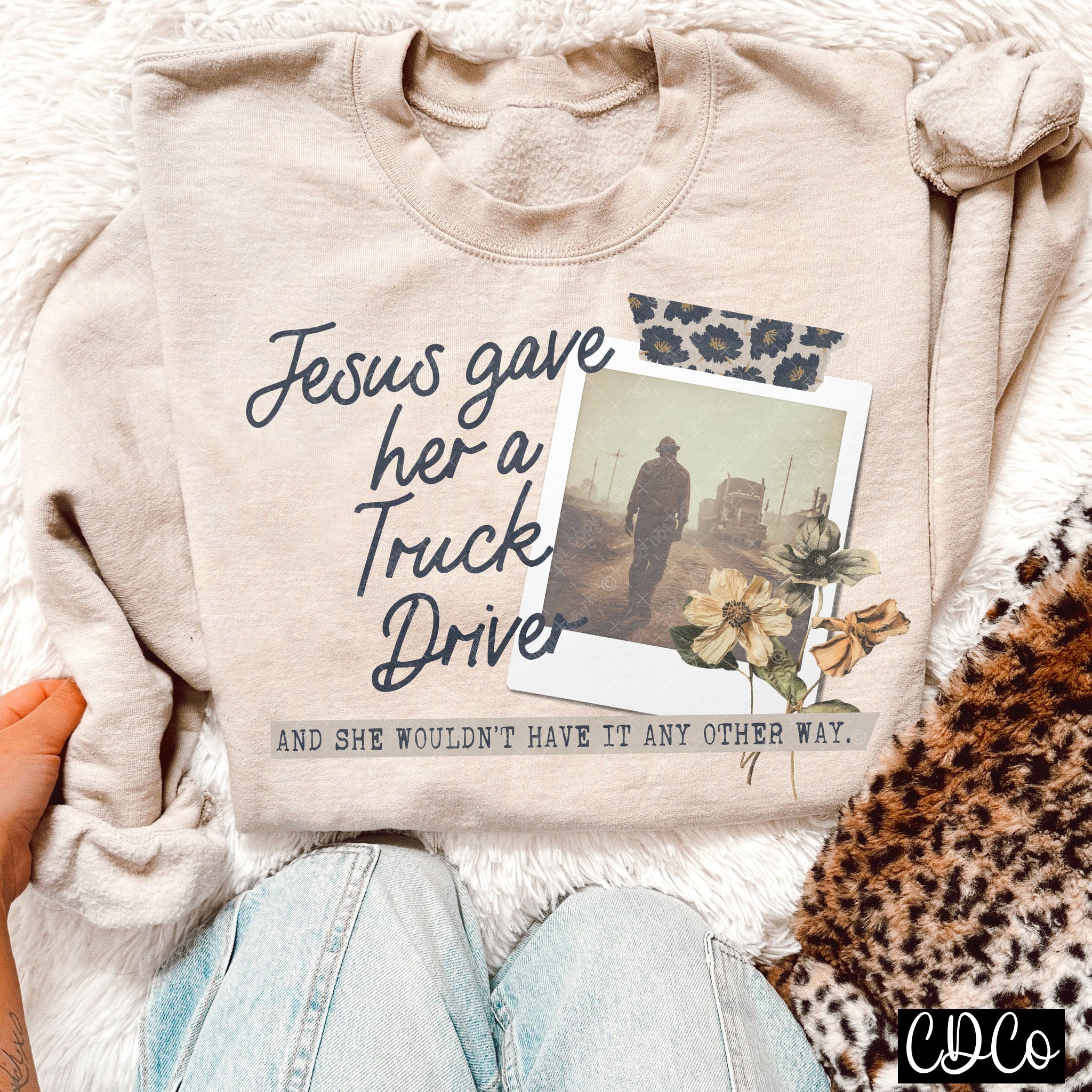 Jesus Gave Her a Truck Driver 5156 DTF