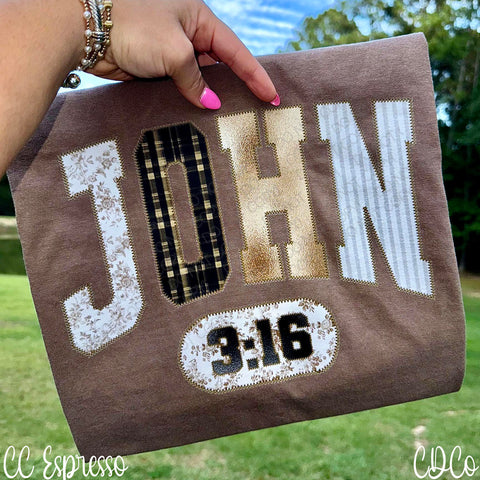 John 3:16 Faux Accents 5943 DTF