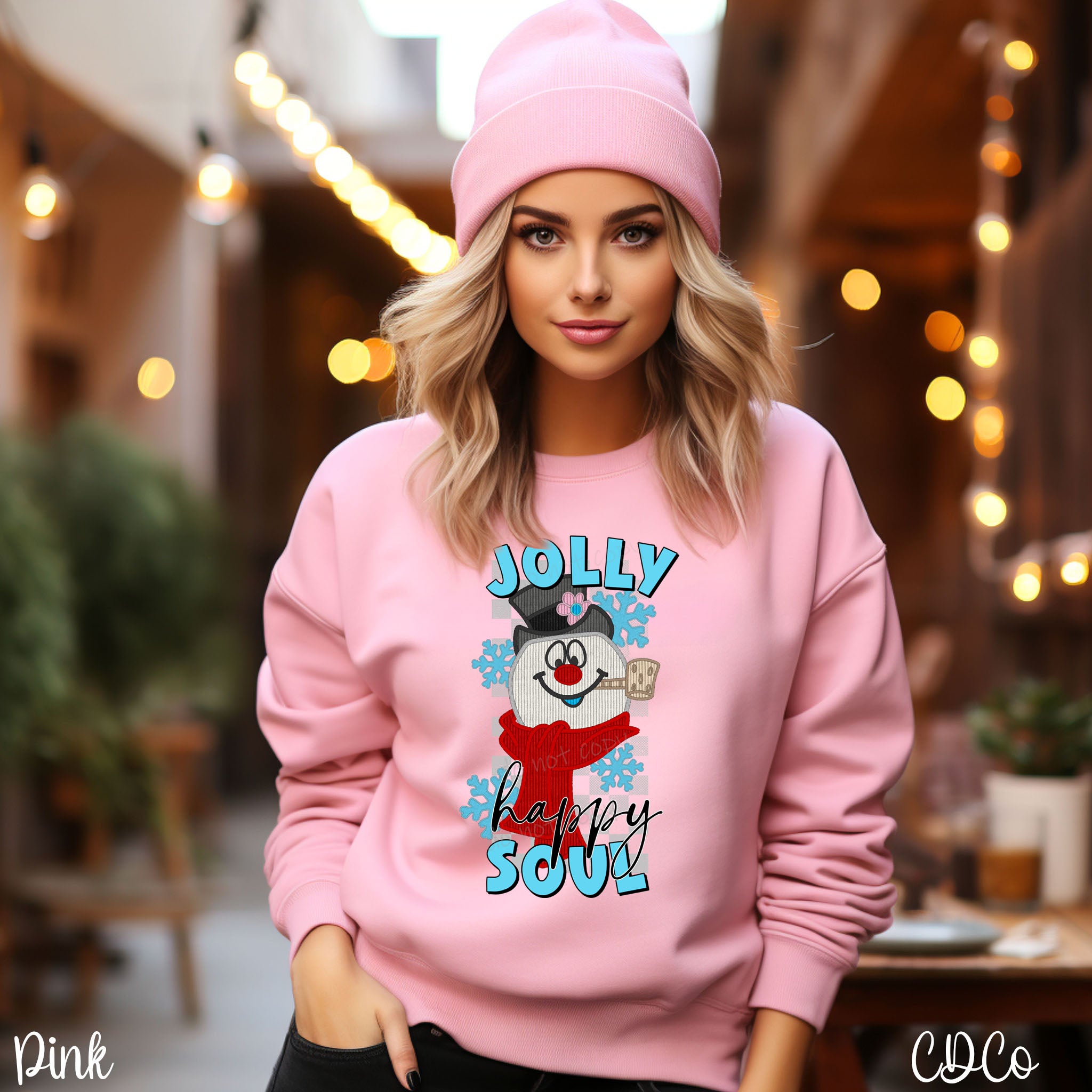 Frosty Jolly Faux DTF