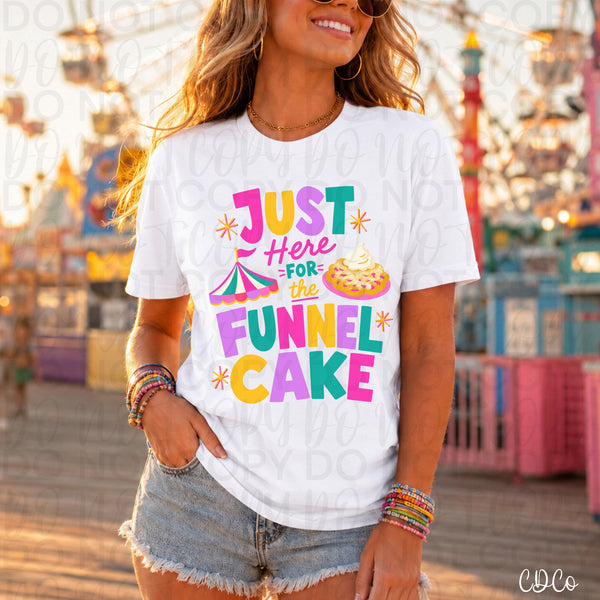 Just Here For the Funnel Cake DTF - Chase Design Co.