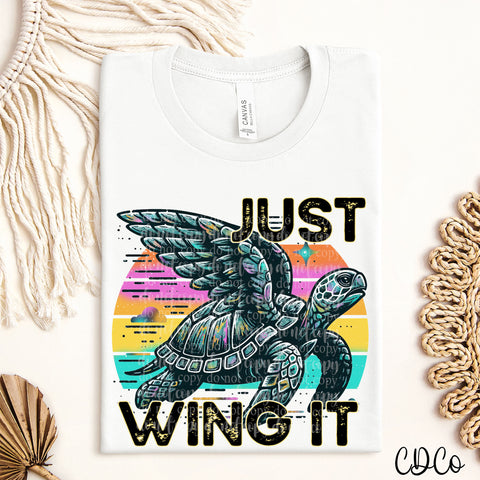 Just Wing It Turtle DTF