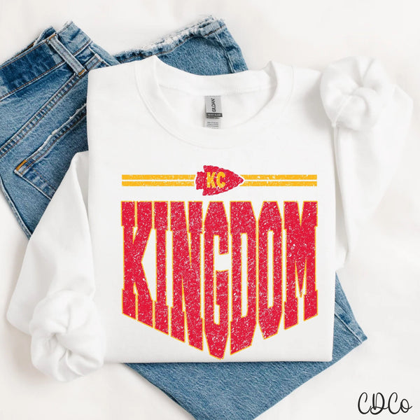 KC Kingdom Tall Grunge Yellow Red 3575 DTF