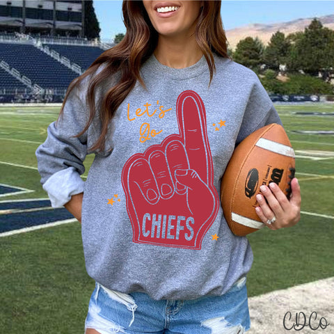 KC Lets Go Foam Finger 3587 DTF