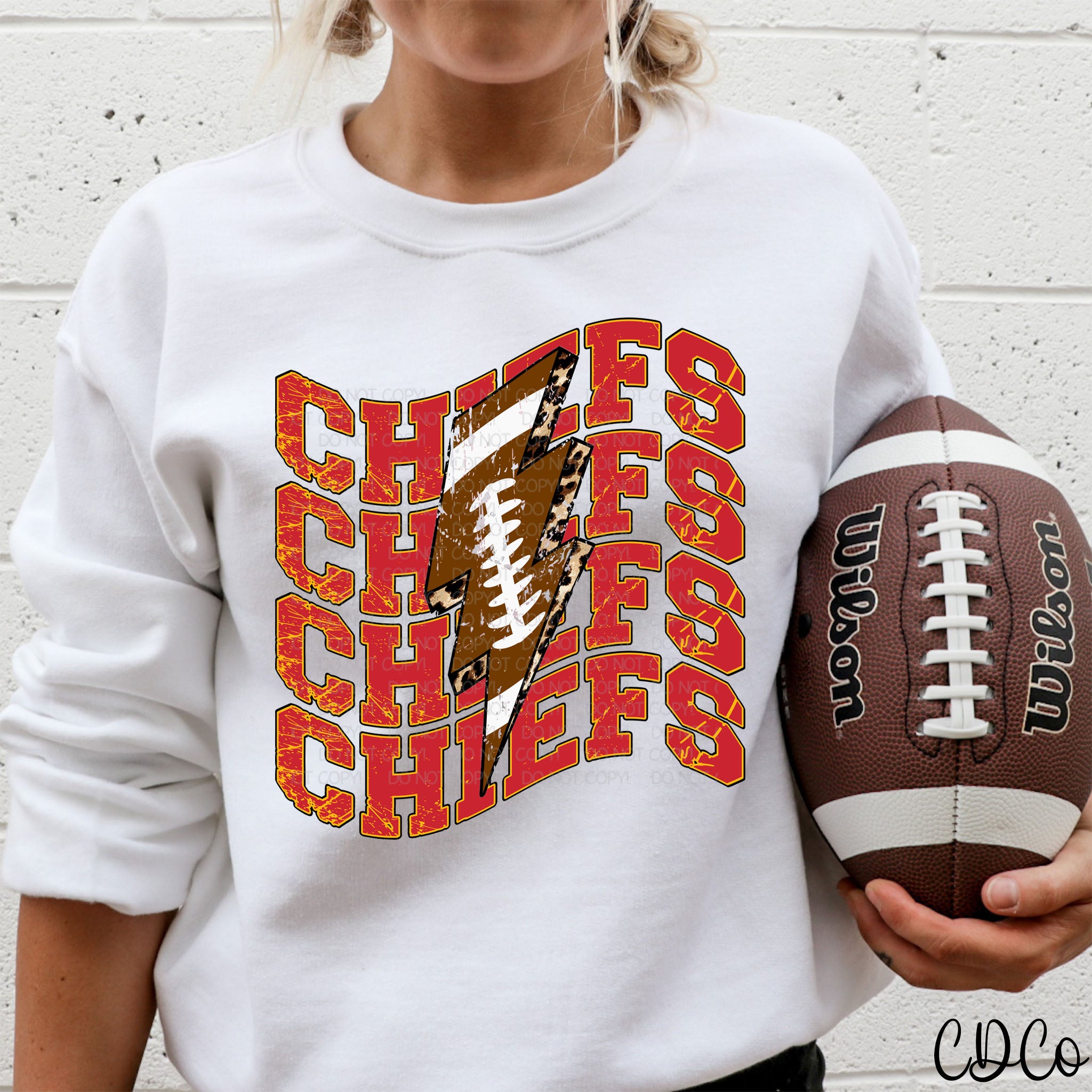 KC Wave Leopard Bolt DTF