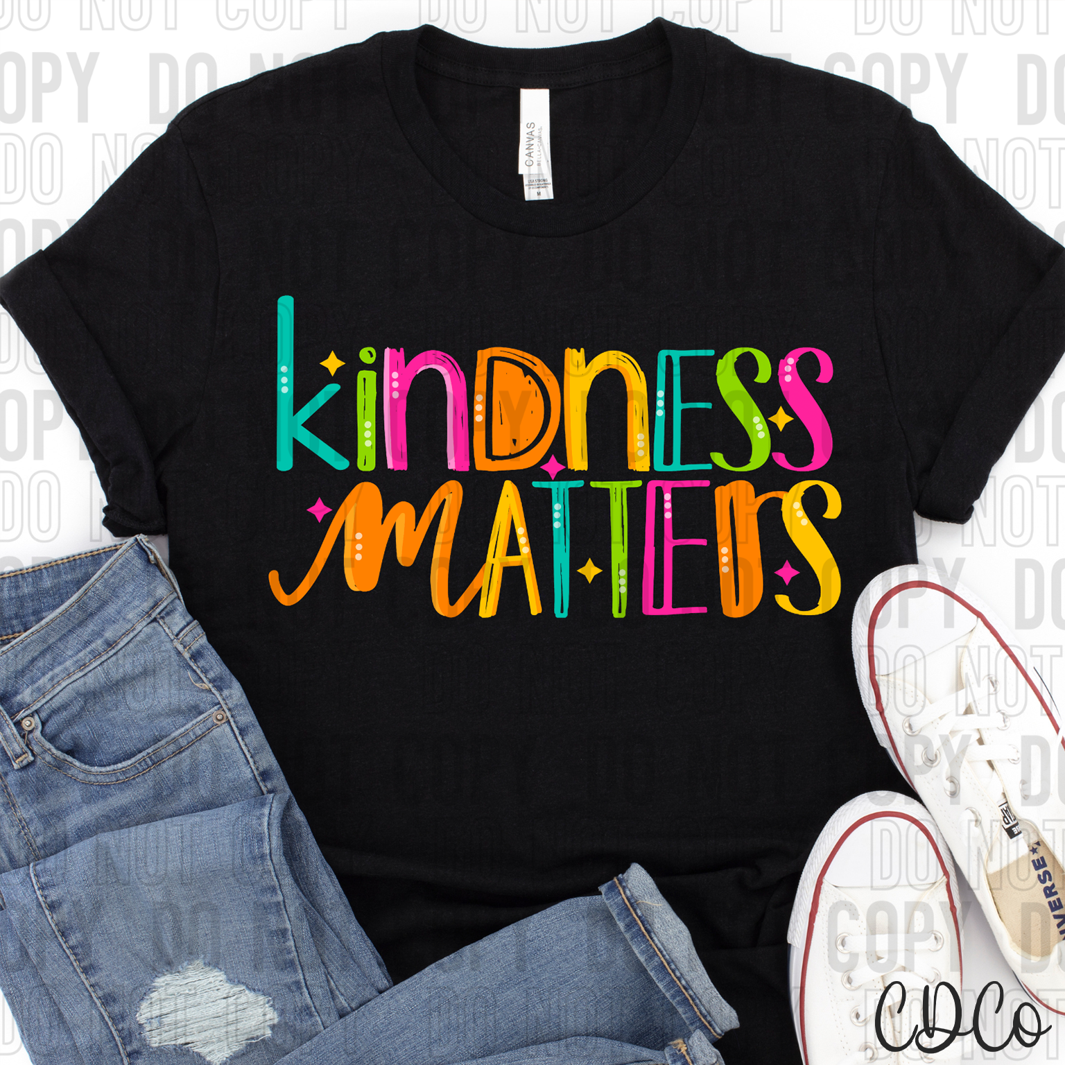 Bright Kindness Matters Stack DTF