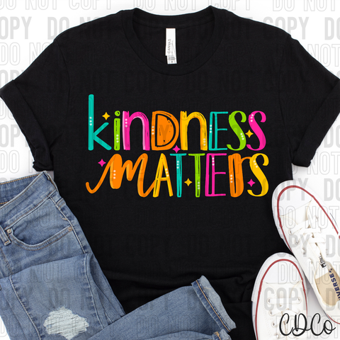 Bright Kindness Matters Stack DTF
