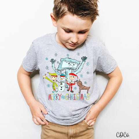 Kids Drawing Merry Christmas 2293 DTF