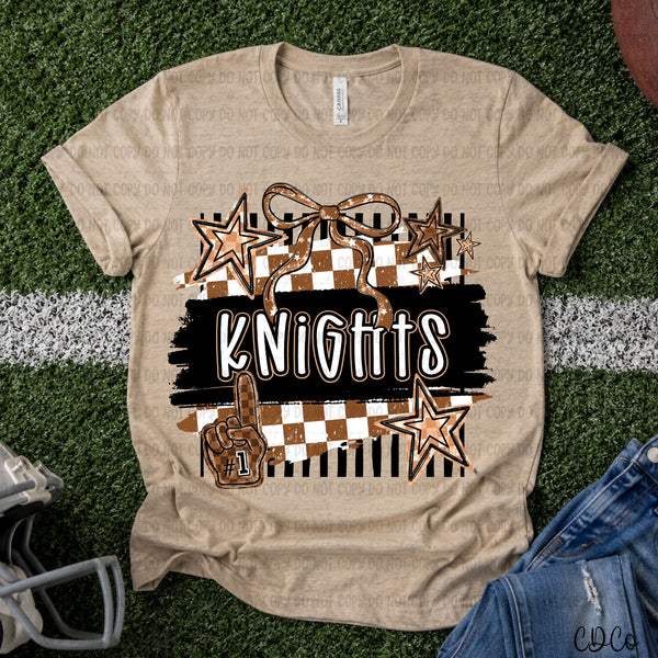 Brushstroke Striped Checkered Mascots DTF