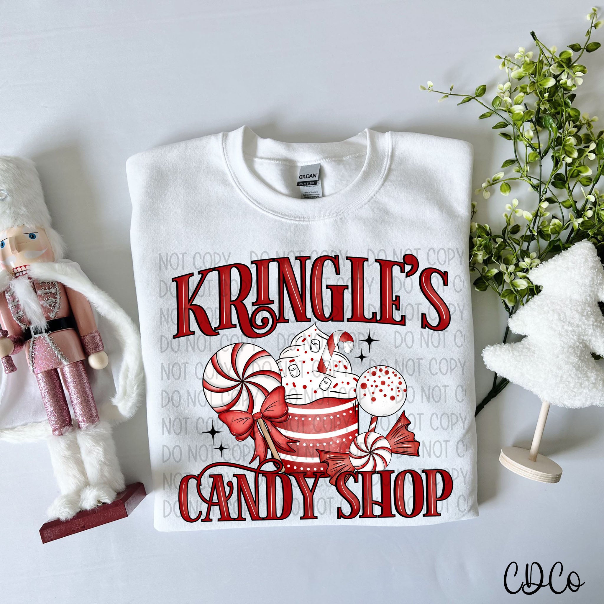 Peppermint Kringle's Candy Shop DTF