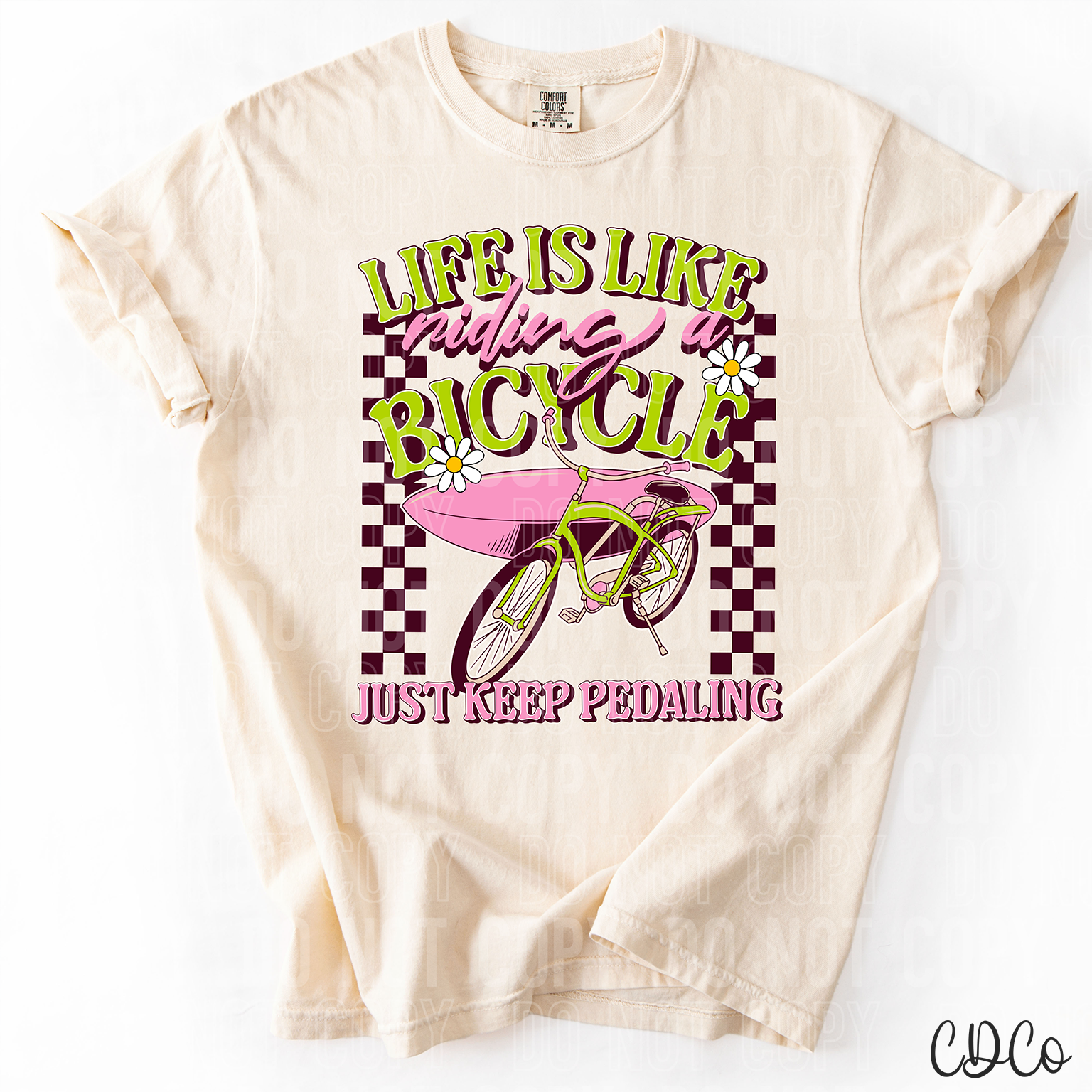 Life Is Like Riding a Bicycle 3759 DTF