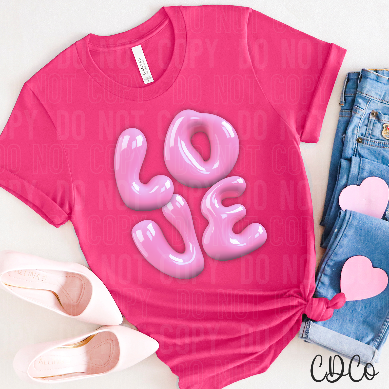 Love Balloon Letters 3407 DTF