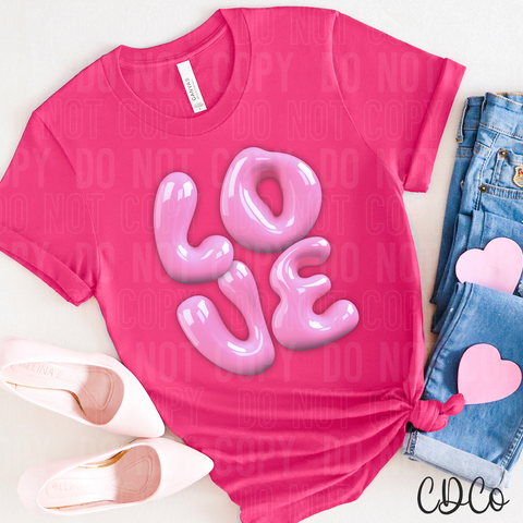 Love Balloon Letters 3407 DTF