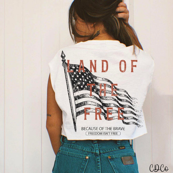 Land of the Free Flag 10494 DTF - Chase Design Co.