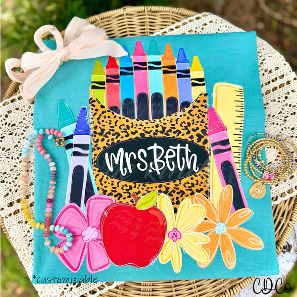 Crayon Pack Personalized (2 options) DTF *email chasedesignco20@gmail.com*