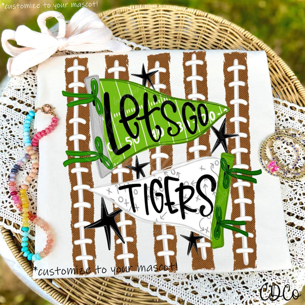 Let's Go Pennant Personalized 10746 DTF *email chasedesignco20@gmail.com* - Chase Design Co.