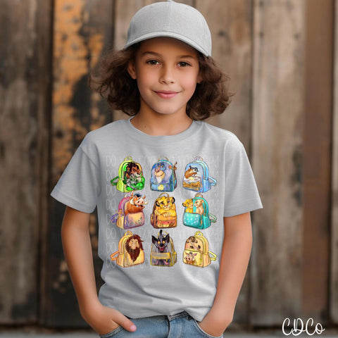 Lion King Backpack Grid 5514 DTF