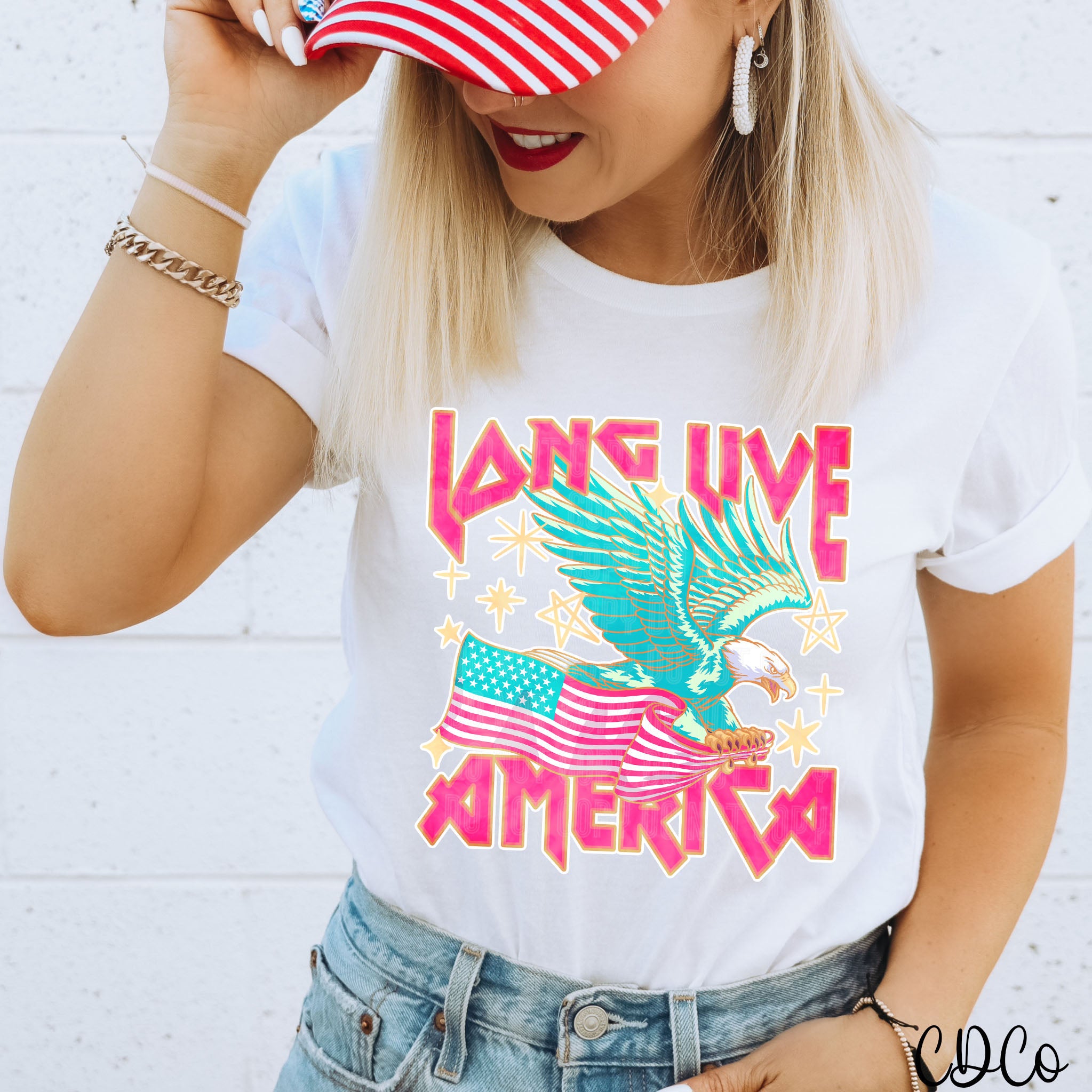Long Live America Eagle Bright DTF