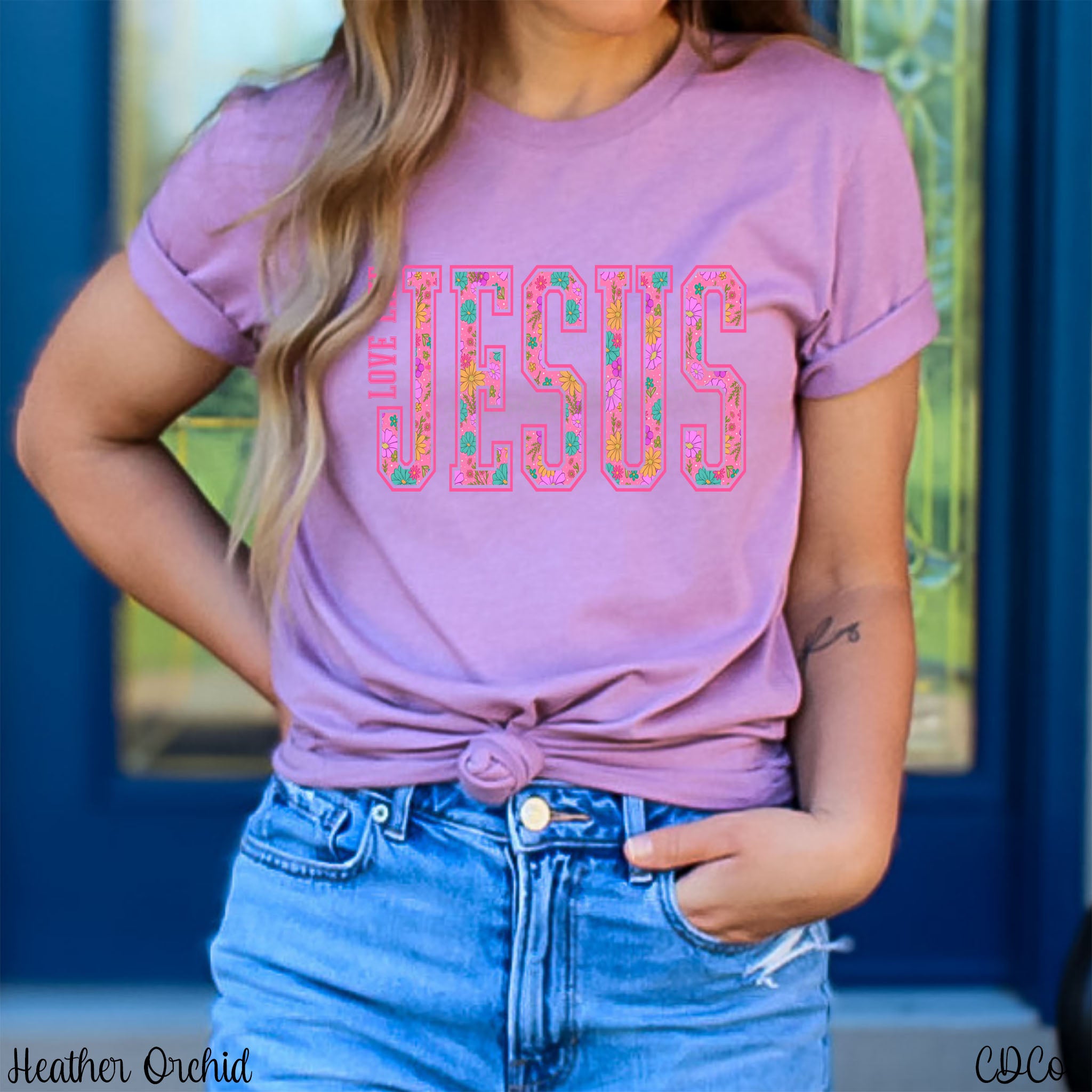Love Like Jesus Pink Floral 2559 DTF