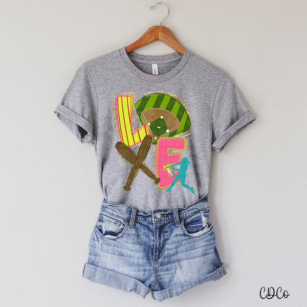 Love Softball (2 options) DTF