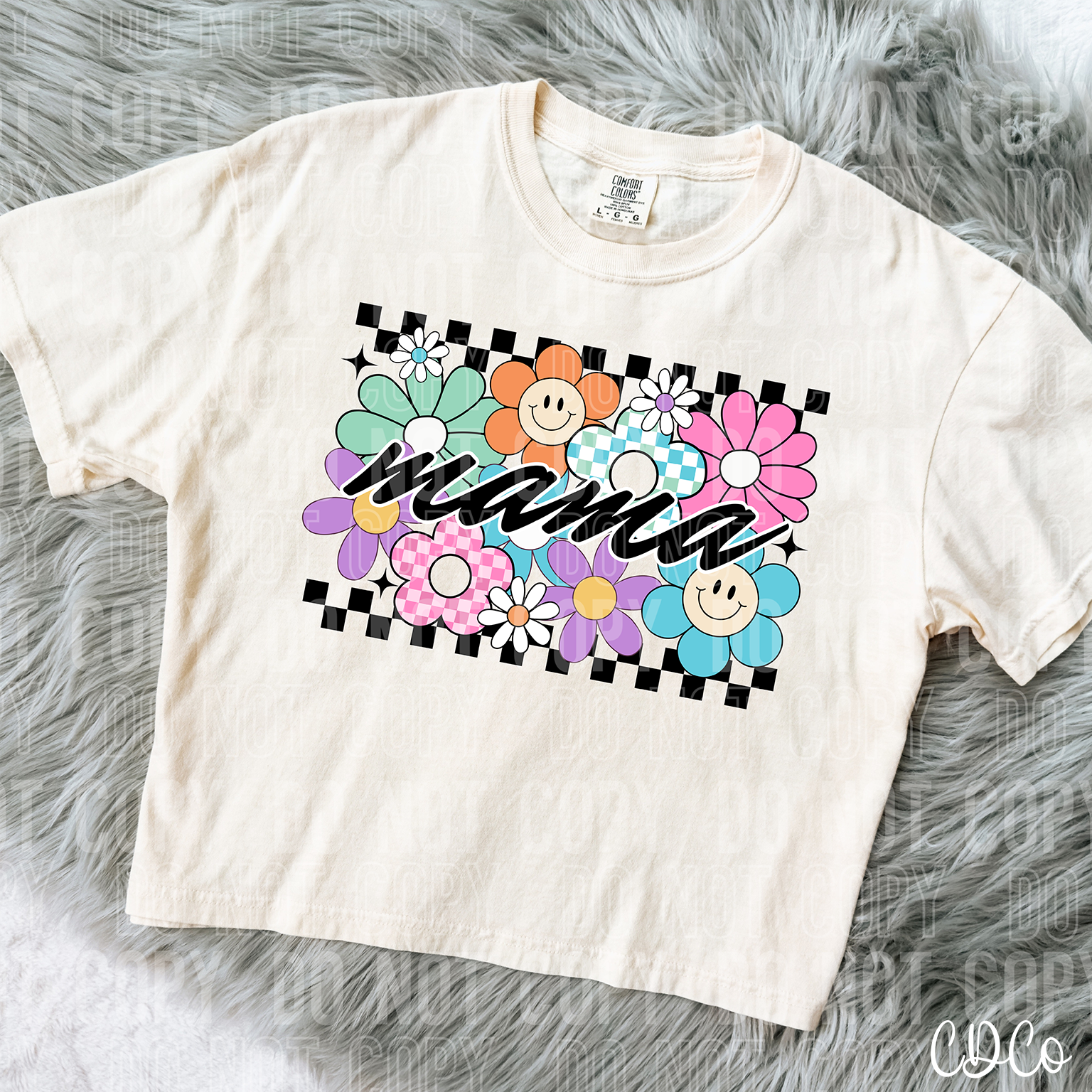 Mama Floral Checkered 6053 DTF
