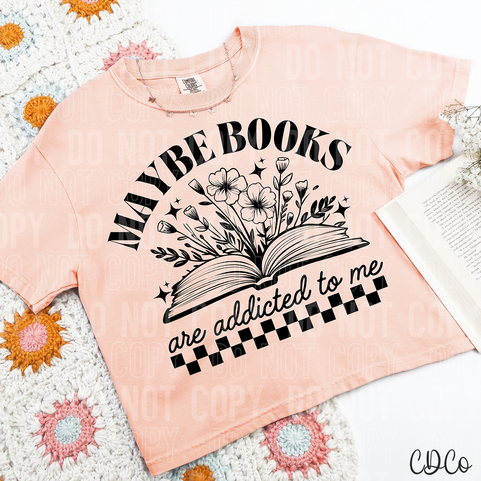 Maybe Books Are Addicted To Me 3886 DTF