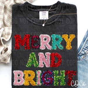 Merry and Bright Faux Sequins 6761 DTF