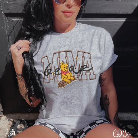 Mama Bear Faux Embroidery WTP 10091 DTF