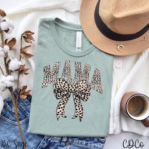 Mama Cream Black Dot Bow 2447 DTF