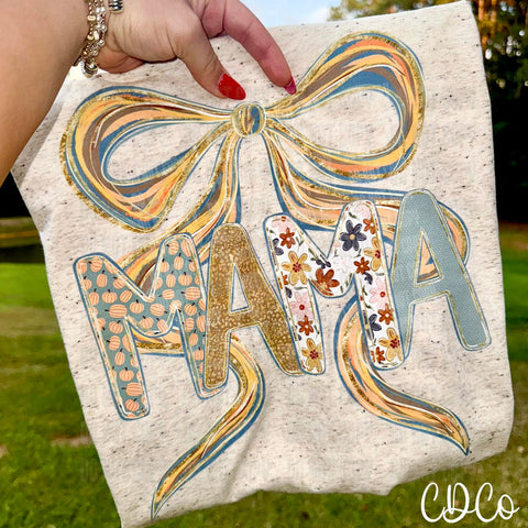 Mama Fall Bow 5852 DTF