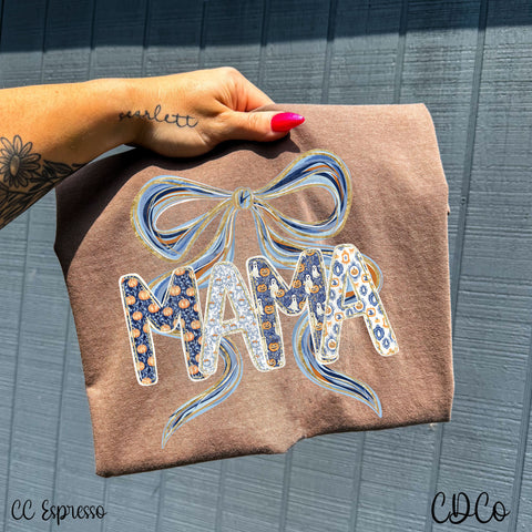 Mama Fall Halloween Bow 10035 DTF