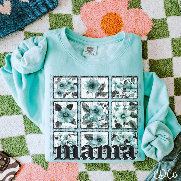 Mama Floral Grid (3 Color Options) DTF