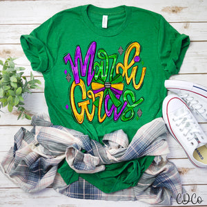 Mardi Gras Bow Doodle 3562 DTF