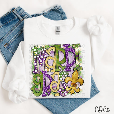 Mardi Gras Doodle 4030 DTF