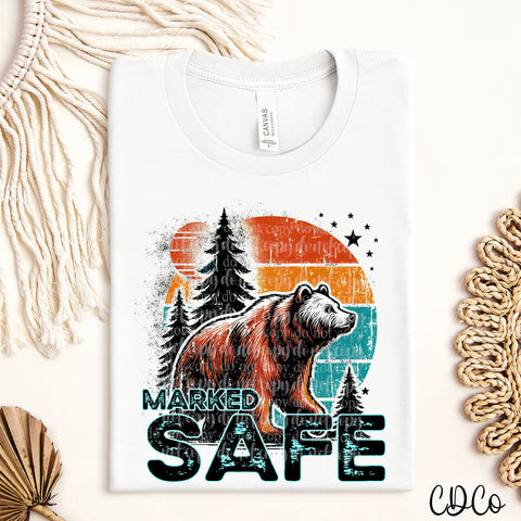 Marked Safe Bear DTF