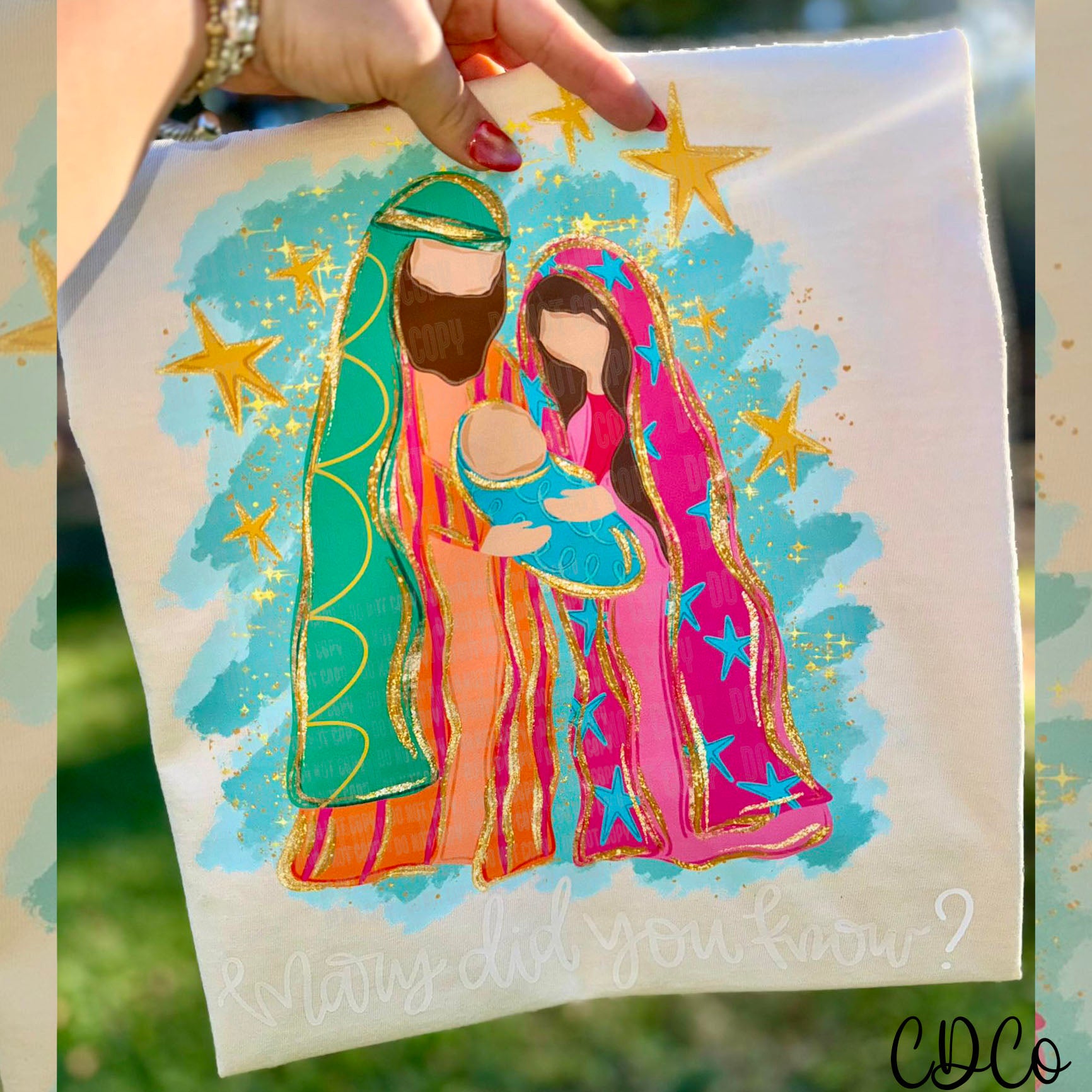 Mary Did You Know Gold Accents 10087 DTF